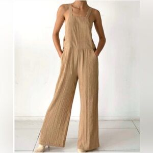 22. THE RANGE $350 RIPPLE GAUZE OVERALLS